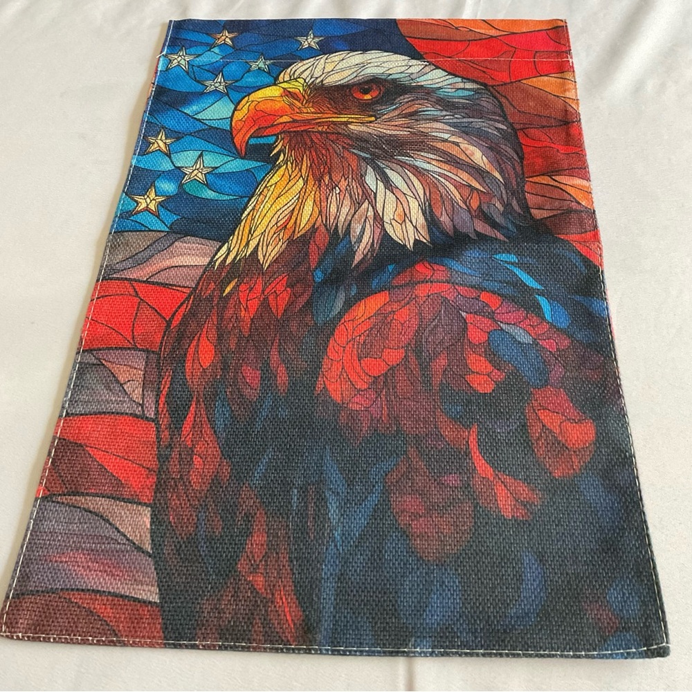 Patriotic Eagle Garden Flag